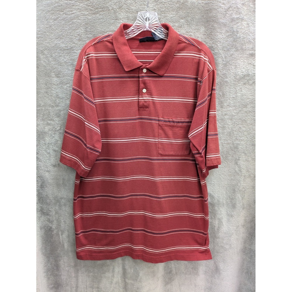 Men's Polo Large Striped‎ Pocket